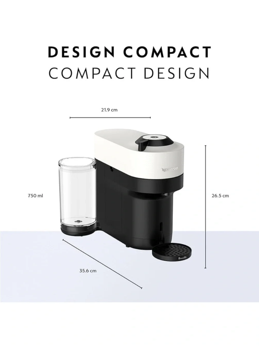 Nespresso Vertuo Pop Coffee Machine in White with original Box